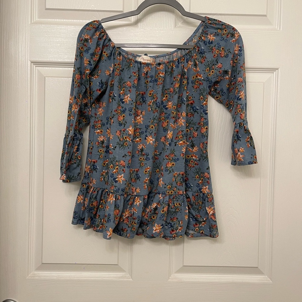 Flower print top
